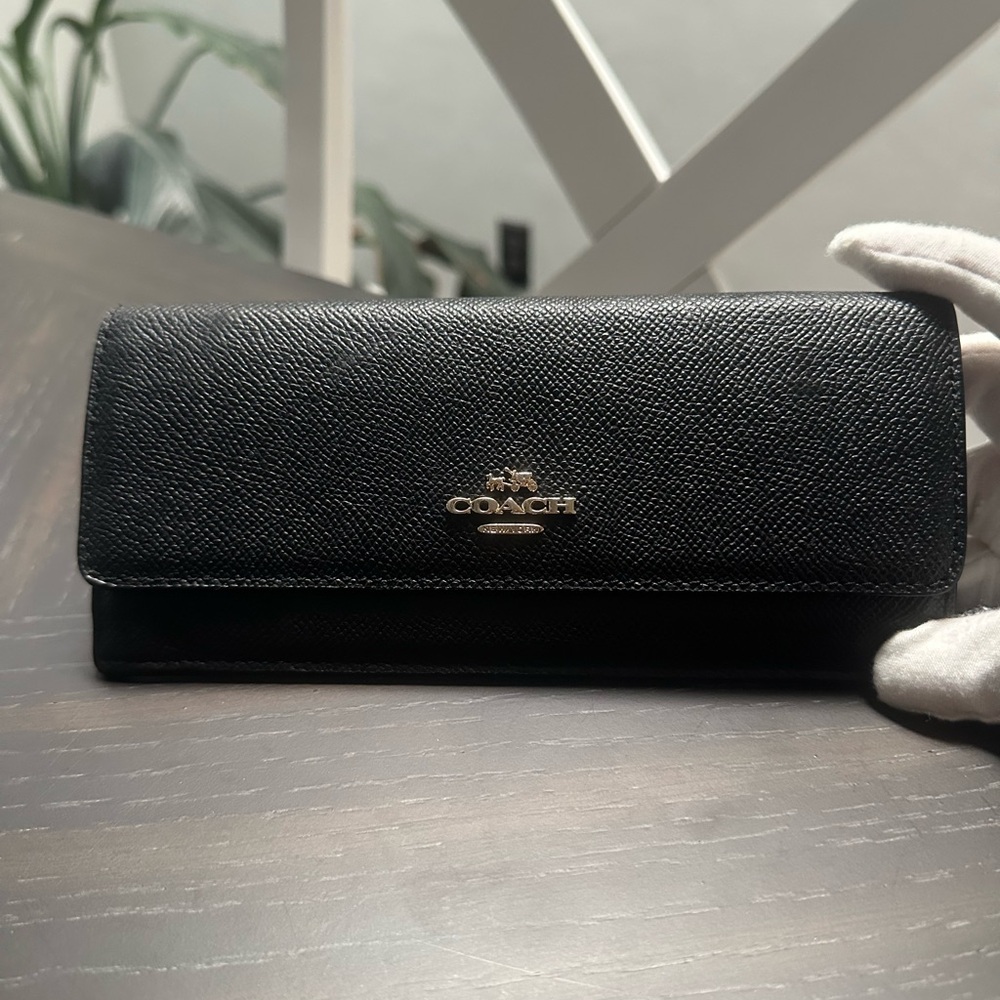 Coach Black Leather Wallet